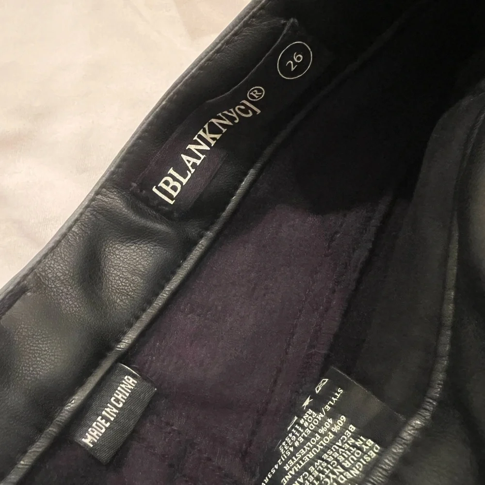 Blank NYC leather pants - Picture 2 of 3